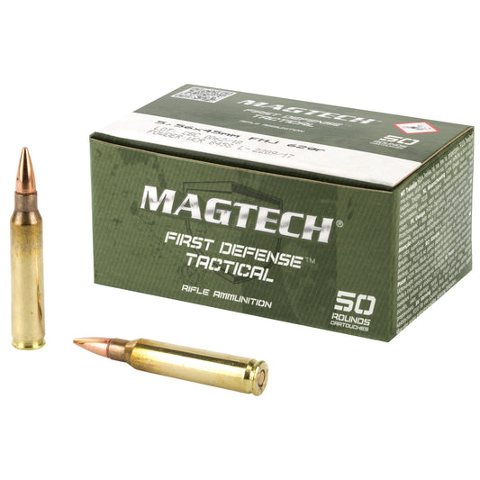 Magtech, First Defense Tactical, 556NATO, 62 Grain, Full Metal Jacket, 50 Round Box