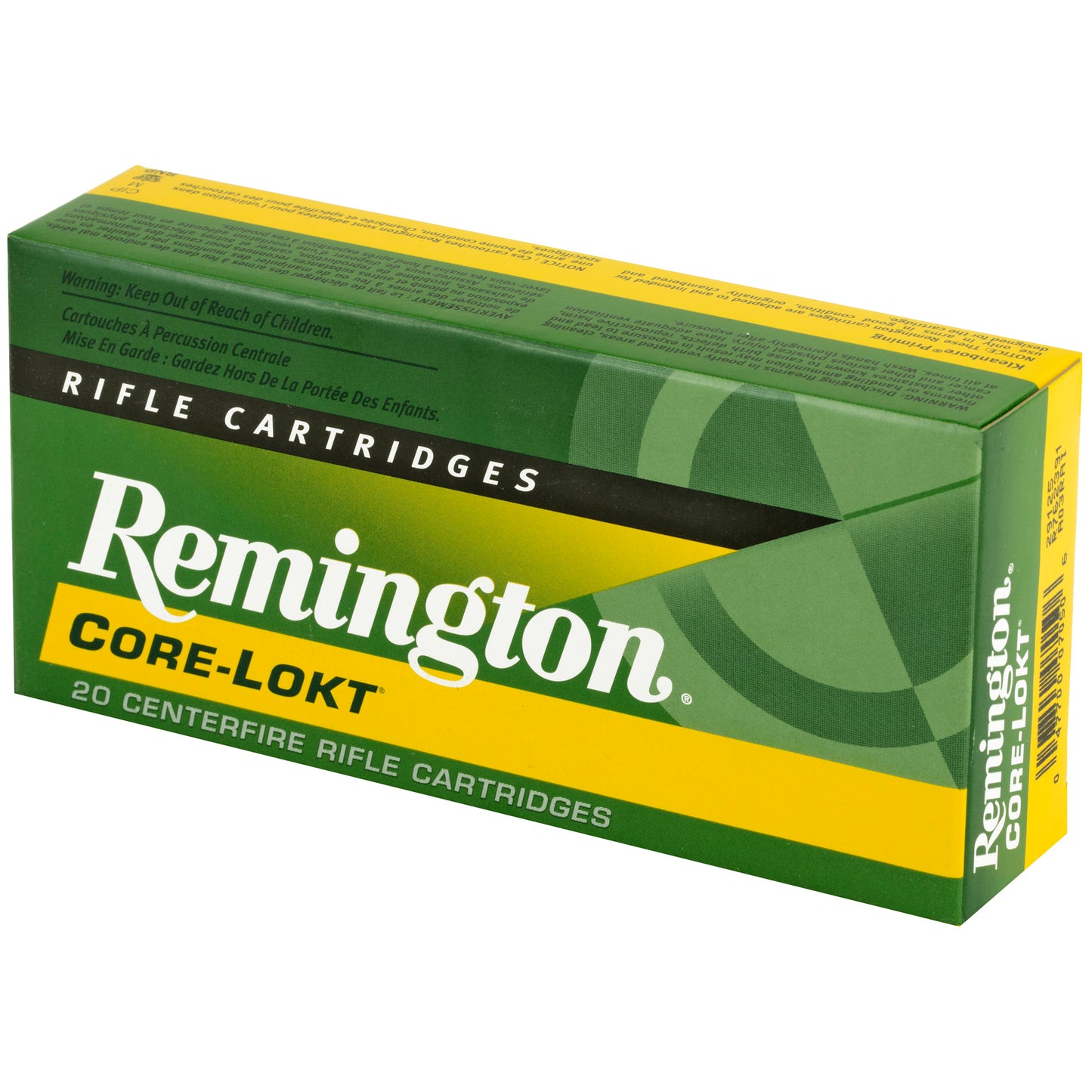 Remington, Core Lokt, 762x39, 125 Grain, Pointed Soft Point, (20 Round Box)