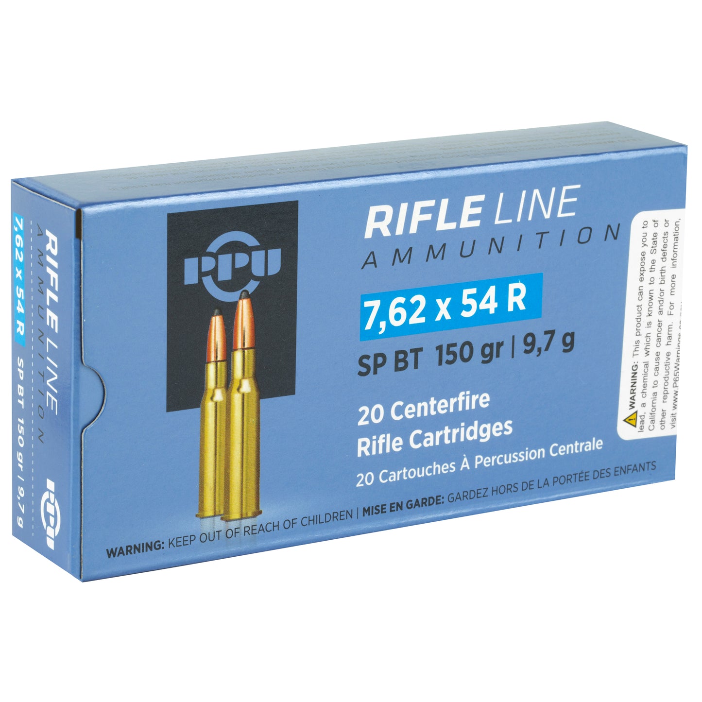 Prvi Partizan, Rifle, 7.62X54R, 150 Grain, Soft Point, 20 Round Box