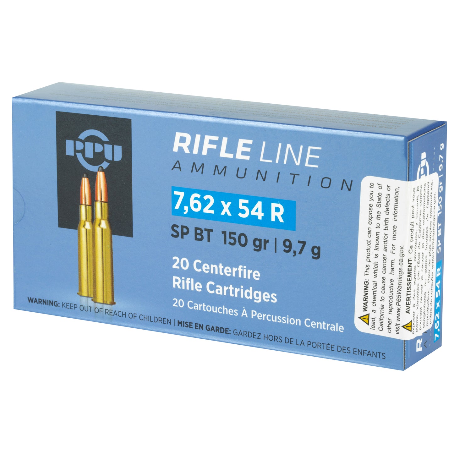 Prvi Partizan, Rifle, 7.62X54R, 150 Grain, Soft Point, 20 Round Box