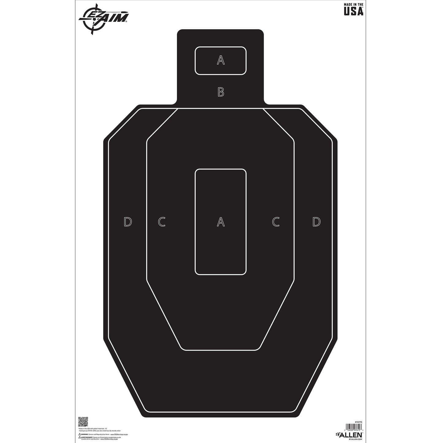 ALLEN EZAIM IPSC SILHOU 23X35 50PK