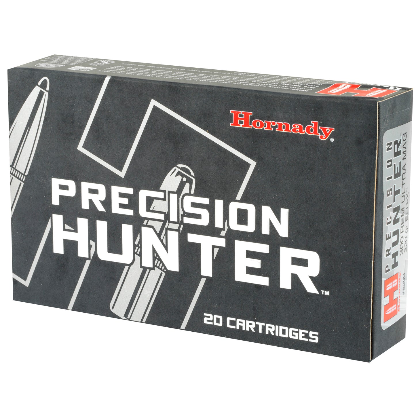 Hornady, Precision Hunter, 300 Rem Ultra Magnum, 220 Grain, ELD-X, 20 Round Box