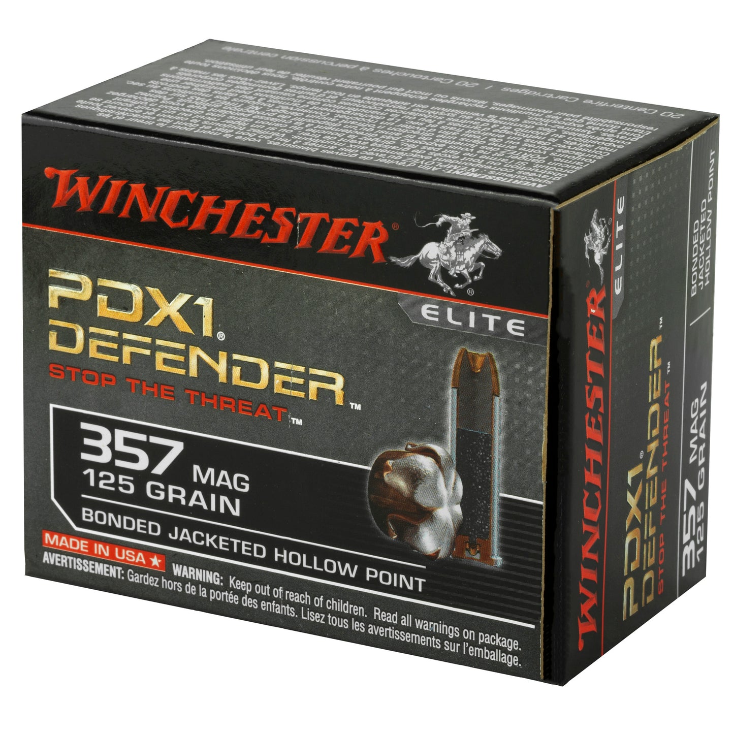 WIN DEFENDER 357MAG 125GR JHP 20/200