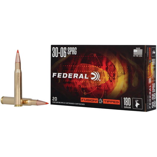 Federal, Fusion, 30-06 Springfield, 180 Grain, Fusion Polymer Tip, 20 Round Box