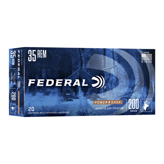 Federal, PowerShok, 35REM, 200 Grain, Soft Point, 20 Round Box