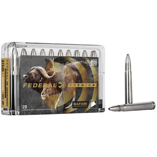 Federal, Premium Safari, CapeShok, 375H&amp;H, 300 Grain, Trophy Bonded Bear Claw, (20 Round Box)