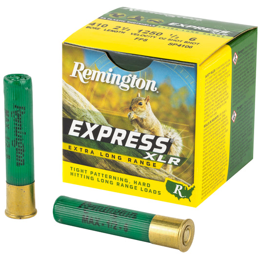 Remington, Express Long Range, 410 Gauge, 2.5", Max Dram, 0.5 oz., Lead, 25 Round Box