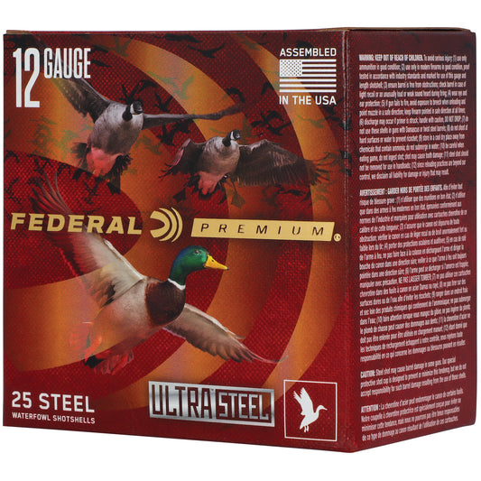 Federal, Ultra Steel, FLITECONTROL FLEX WAD, 12 Gauge, 3", BB, 1.25oz, Zinc Plated Steel, (25 Round Box)