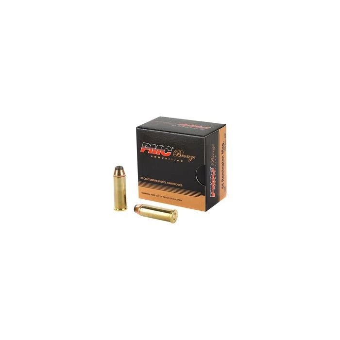 PMC Bronze .44 Magnum Handgun Ammo - 180 Grain | JHP | 500rd Case