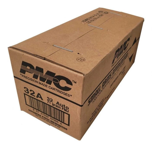 PMC Bronze  .32 ACP Handgun Ammo - 71 Grain | FMJ | 1000rd Case