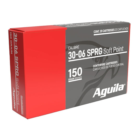 Aguila Ammunition 30-06 Springfield Rifle Ammo - 150 Grain | Soft Point | 200rd Case