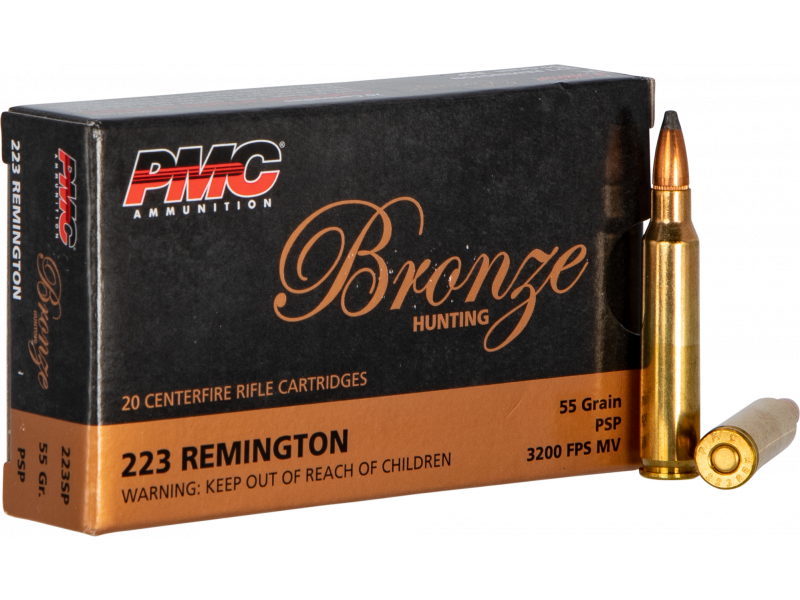 PMC Bronze .223 Remington Rifle Ammo - 55 Grain | SP | 200rd Cube