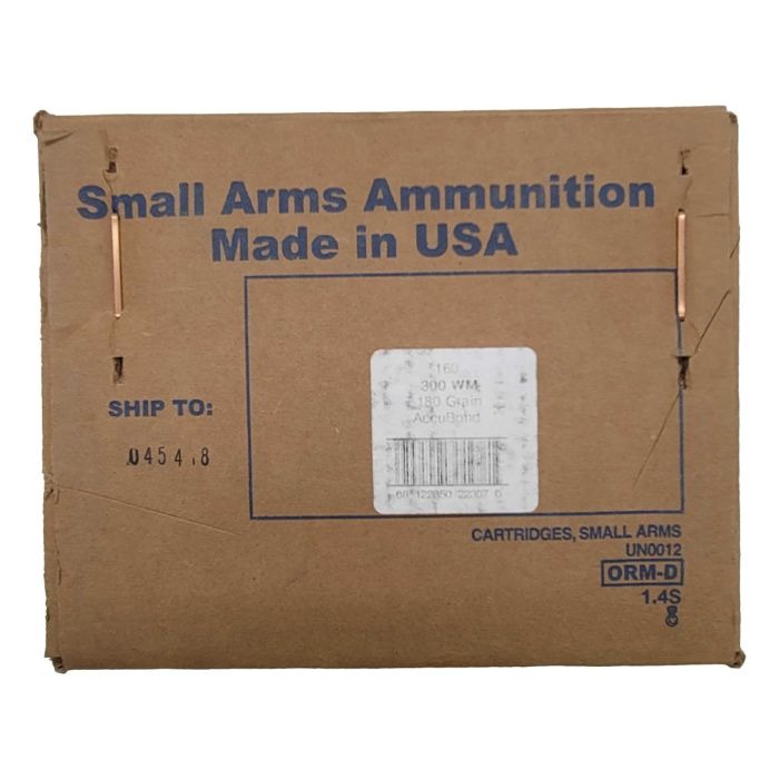 Armscor .300 Win Mag Rifle Ammo - 180 grain | AccuBond-160rd Case