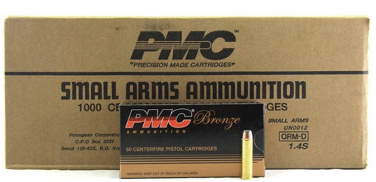 PMC Bronze .357 Magnum Handgun Ammo - 158 Grain | JSP | 1000rd Case