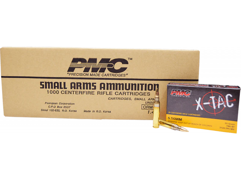 PMC X-TAC Battle Pack 5.56NATO Rifle Ammo - 55 Grain | FMJ-BT |