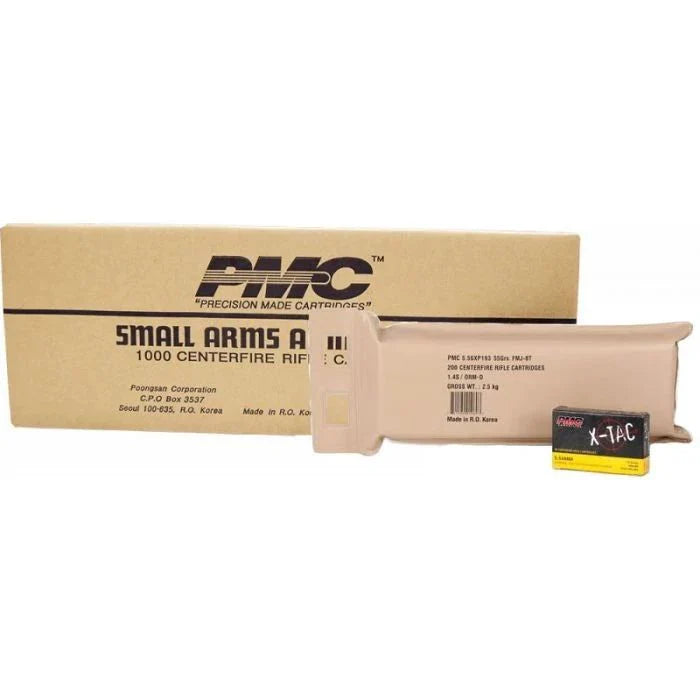 PMC X-TAC Battle Pack 5.56NATO Rifle Ammo - 55 Grain | FMJ-BT |