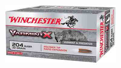 32GR POLYMER TIP 20RD 10BX/CSWINCHESTER VARMINT-X 204 RUGER