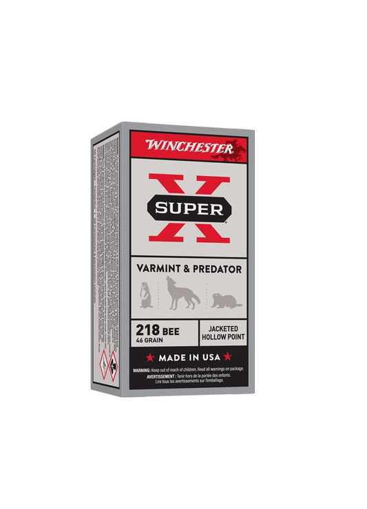 46GR JHP 50RD 10BX/CSWINCHESTER SUPER-X 218 BEE