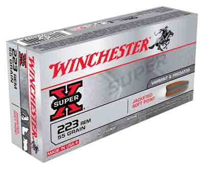 55GR JSP 20RD 10BX/CSWINCHESTER SUPER-X 223 REM