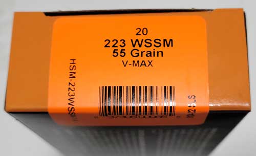 20RD 25BX/CSHSM 223 WSSM 55GR V-MAX