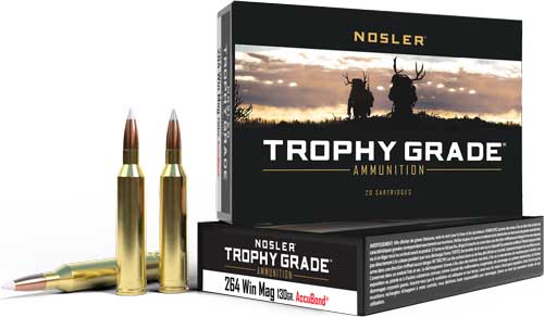 MAG 130GR ACCUBOND 20RD 10BX/CNOSLER TROPHY GRADE 264 WIN