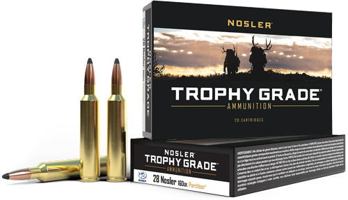 160GR PARTITION 20RD 10BX/CSNOSLER TROPHY GRADE 28 NOSLER