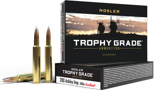 140GR ACCUBOND 20RD 10BX/CSNOSLER TROPHY 280 ACK IMP