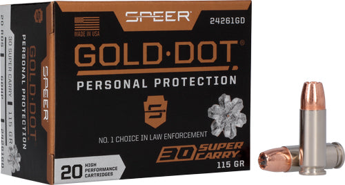 115GR GDHP 20RD 10BX/CSSPEER GOLD DOT 30 SUPER CARRY