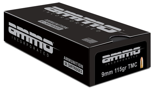 Ammo Inc Signature 9mm Luger Handgun Ammo - 115 Grain TMC | 1000rd Case