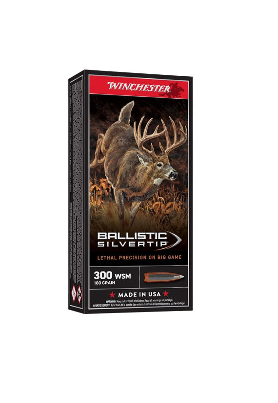 180GR SILVERTIP 20RD 10BX/CSWINCHESTER SUPREME 300 WSM