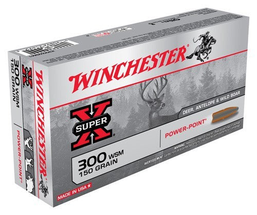 150GR POWER POINT 20RD 10BX/CSWINCHESTER SUPER-X 300 WSM