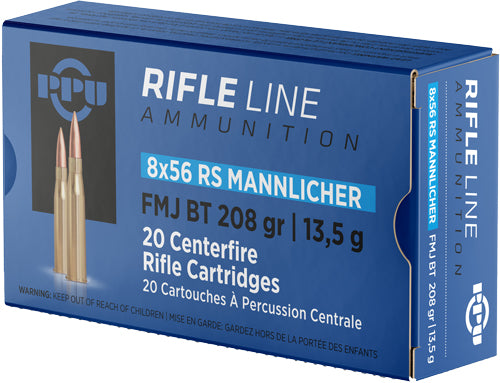 20RD 10BX/CSPPU 8X56R MANNLICHER 208GR FMJ