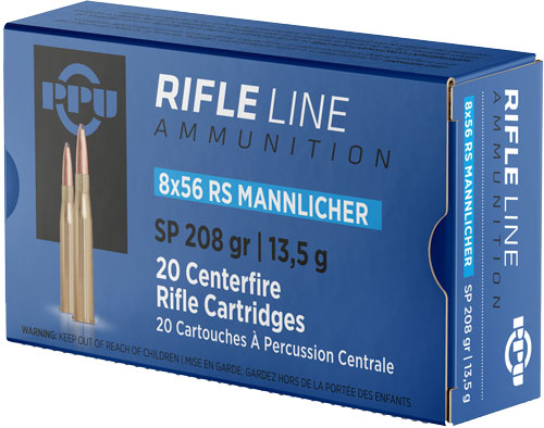 20RD 10BX/CSPPU 8X56R MANNLICHER 208GR JSP