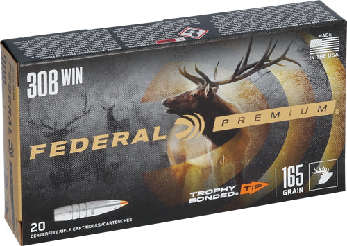 TROPHY POLY TIP 20RD 10BX/CSFEDERAL PREMIUM 308 WIN 165GR