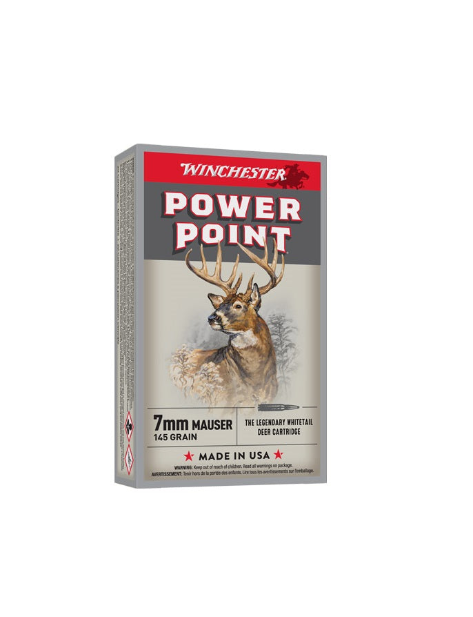 145GR POWER POINT 20RD 10BX/CSWINCHESTER SUPER-X 7X57 MAUSER