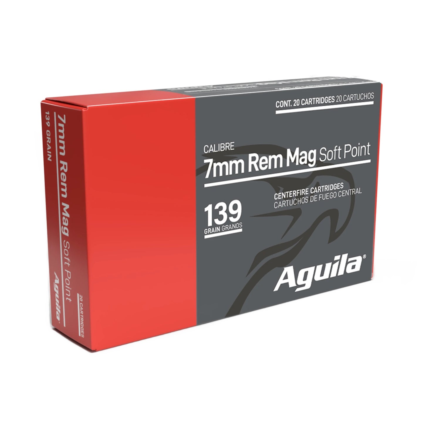 Aguila Ammunition 7mm Remington Magnum Rifle Ammo - 139 Grain | Soft Point | 200rd Case