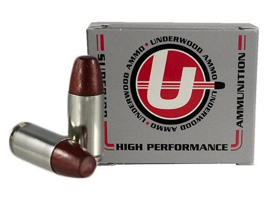 Underwood Ammo | Handgun 9mm Luger | +P 147 Grain Hard Cast Flat Nose