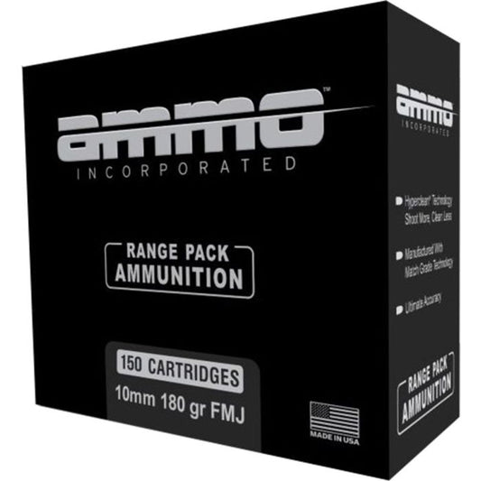 Ammo Inc Signature Range 10mm Handgun Ammo - 180 Grain | TMC | 150rd Box