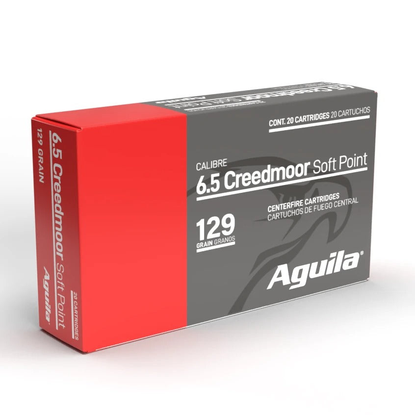 Aguila Ammunition 6.5 CREEDMOOR Rifle Ammo - 129 Grain | Soft Point | 200rd Case