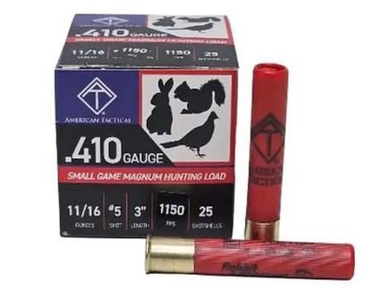 ATI .410ga 3" Hunting Load Shotgun Shells - #5 | 11/16 oz. | 1150 fps | 1 Case (10 boxes/250rds)