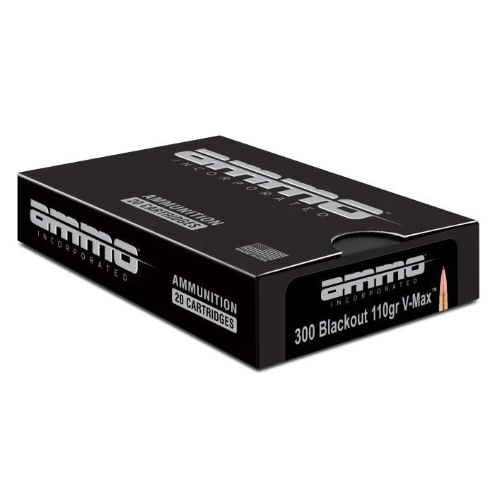 Ammo Inc Signature Match .300 Blackout Rifle Ammo - 110 Grain | V-Max | 20rd Box