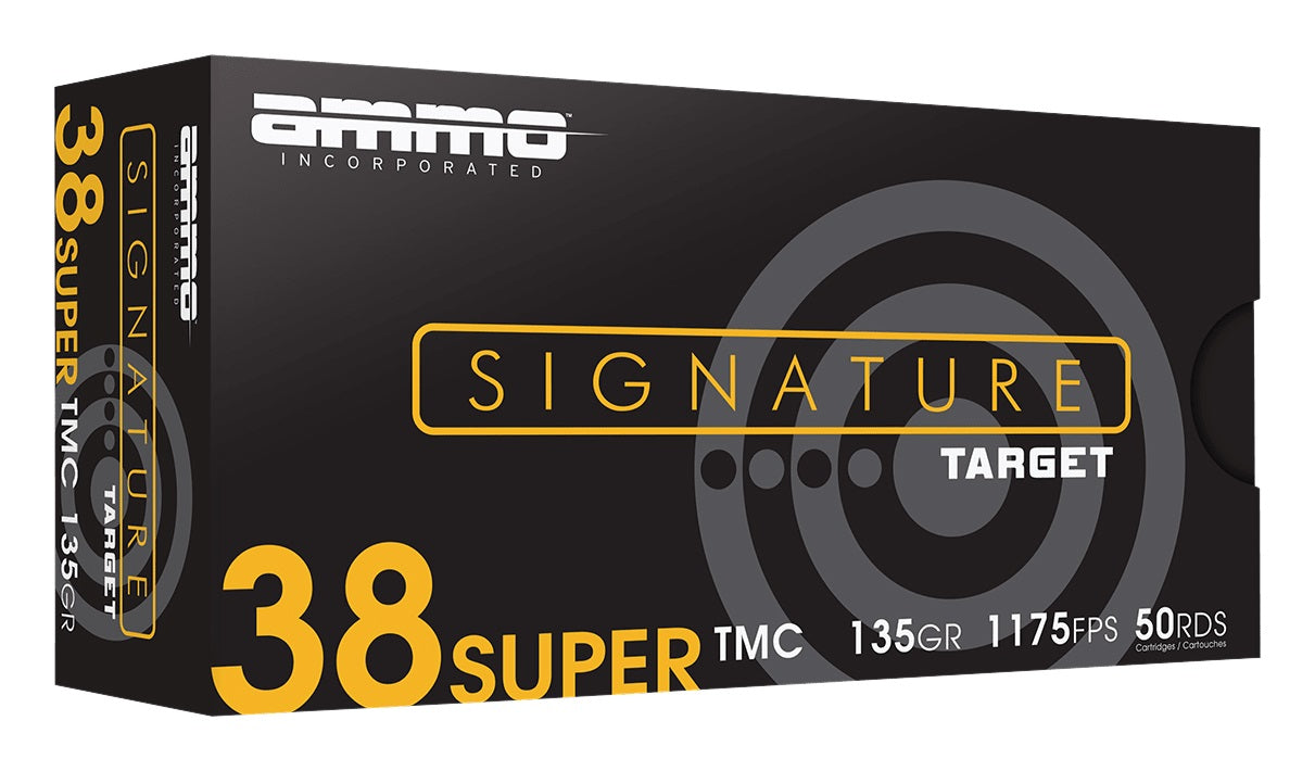 Ammo Inc Signature .38 Super Handgun Ammo - 135 Grain | TMC | 1000rd Case