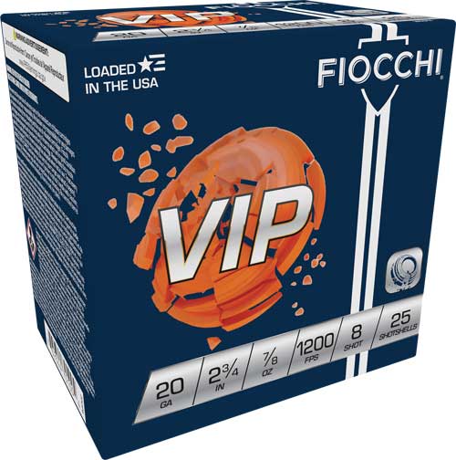 #8 1200FPS 250RD CASE LOTFIOCCHI VIP 20GA 2.75" 7/8OZ