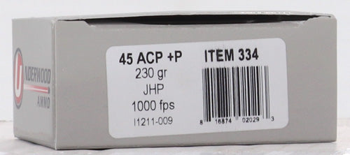 20RD 10BX/CSUNDERWOOD 45 ACP +P 230GR JHP