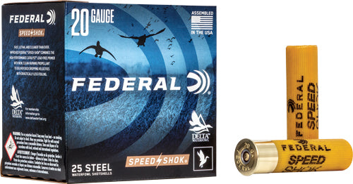 7/8OZ #1 1550FPS 25RD 10BX/CSFEDERAL SPEED SHOK 20GA 3"