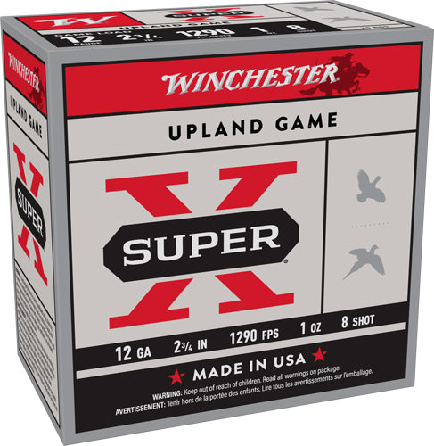 1OZ #8 1290FPS 250RD CASE LOTWINCHESTER SUPER-X 12GA 2.75"