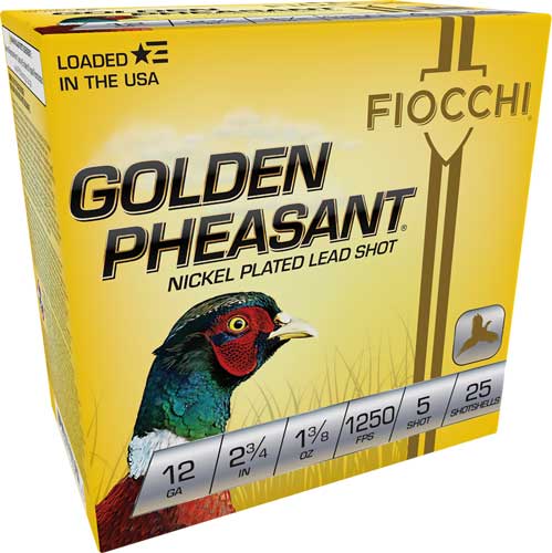 2.75" 1-3/8OZ #5 25RD 10BX/CSFIOCCHI GOLDEN PHEASANT 12GA