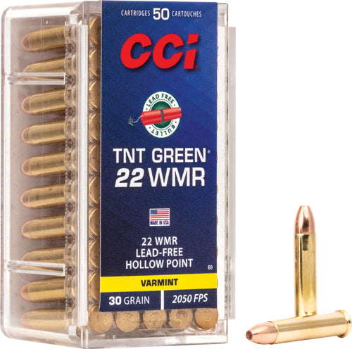 FREE 2050FPS 50RD 40BX/CSCCI TNT GREEN 22WMR LEAD