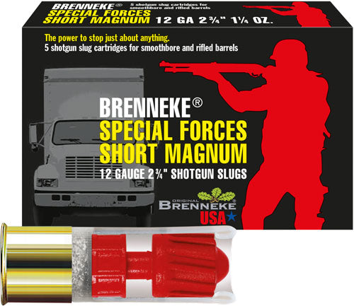 2.75" SLUG 5RD 50BX/CSBRENNEKE USA SHORT MAG 12GA