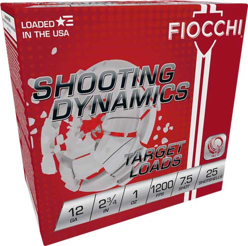 1200FPS 250RD CASE LOTFIOCCHI 12GA 2.75" 1OZ #7.5